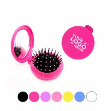 Travel Hair Brush with Mirror